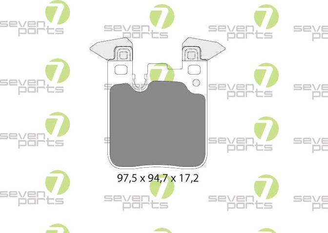 7 SEVEN PARTS SVP28390 - Set placute frana,frana disc aaoparts.ro