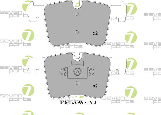 7 SEVEN PARTS SVP27920 - Set placute frana,frana disc aaoparts.ro