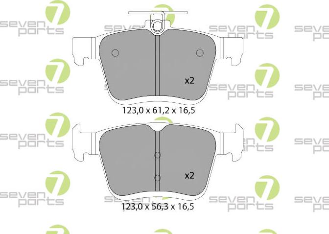 7 SEVEN PARTS SVP27390 - Set placute frana,frana disc aaoparts.ro