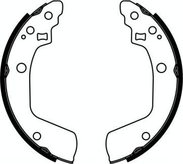 ABE C08029ABE - Set saboti frana aaoparts.ro