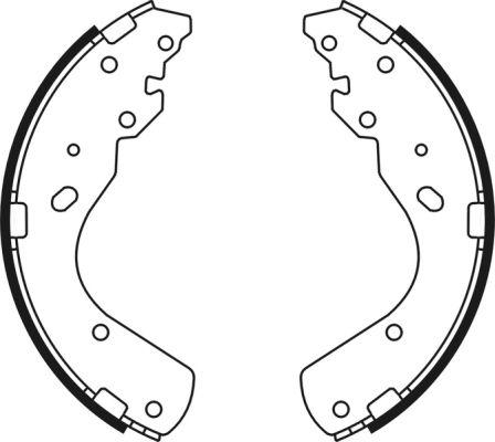 ABE C03044ABE - Set saboti frana aaoparts.ro