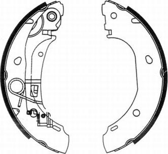 ABE C0F025ABE - Set saboti frana aaoparts.ro