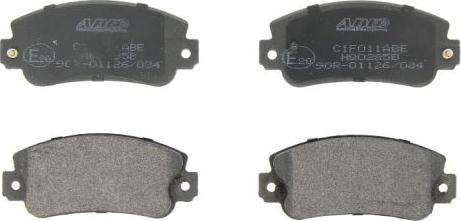 ABE C1F011ABE - Set placute frana,frana disc aaoparts.ro