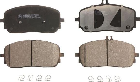 ABE C1M075ABE - Set placute frana,frana disc aaoparts.ro