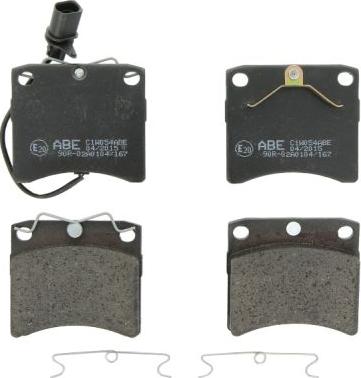 ABE C1W054ABE - Set placute frana,frana disc aaoparts.ro