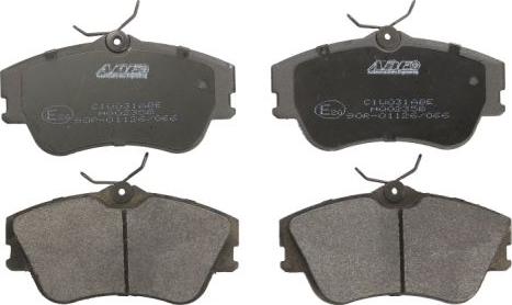 ABE C1W031ABE - Set placute frana,frana disc aaoparts.ro