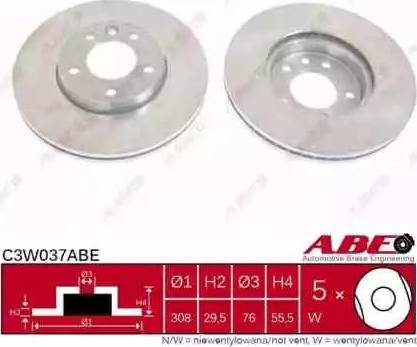 ABE C3W037ABE - Disc frana aaoparts.ro