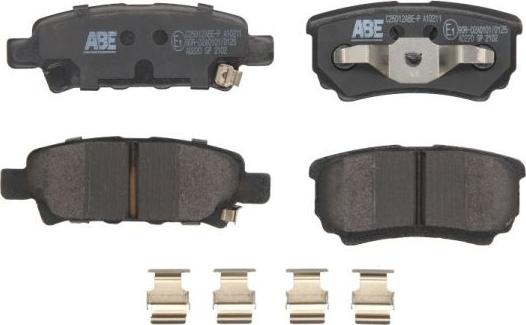 ABE C25012ABE-P - Set placute frana,frana disc aaoparts.ro