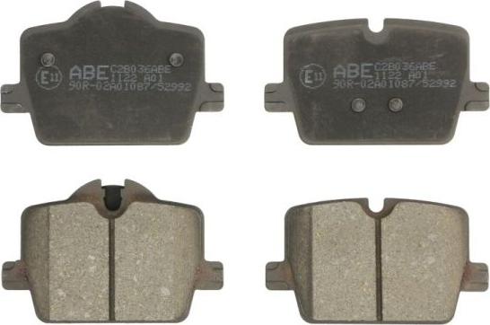 ABE C2B036ABE - Set placute frana,frana disc aaoparts.ro