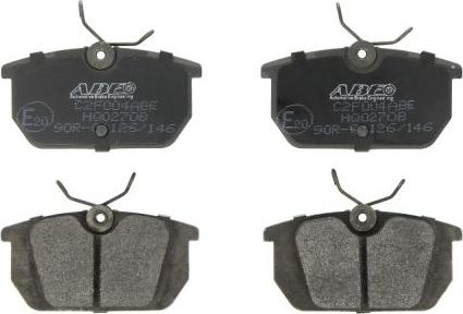 ABE C2F004ABE - Set placute frana,frana disc aaoparts.ro