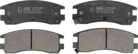 ABE C2X004ABE - Set placute frana,frana disc aaoparts.ro