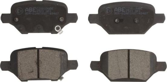 ABE C2X019ABE - Set placute frana,frana disc aaoparts.ro