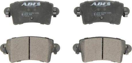 ABE C2X011ABE - Set placute frana,frana disc aaoparts.ro