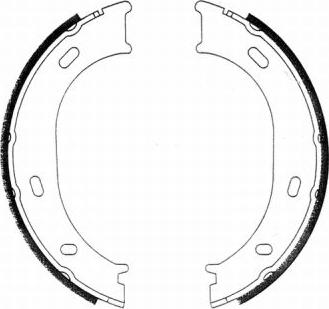 ABE CRM004ABE - Set saboti frana, frana de mana aaoparts.ro