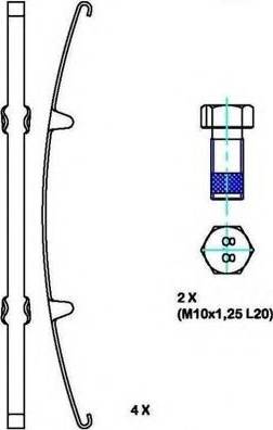 ABEX G6889 - Set placute frana,frana disc aaoparts.ro