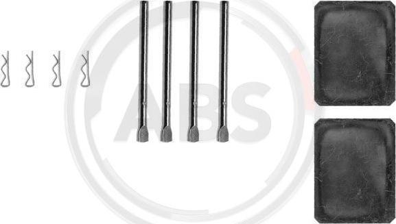 A.B.S. 0990Q - Set accesorii, placute frana aaoparts.ro