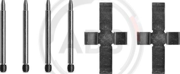 A.B.S. 0958Q - Set accesorii, placute frana aaoparts.ro