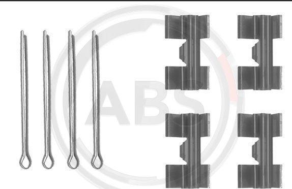 A.B.S. 0969Q - Set accesorii, placute frana aaoparts.ro