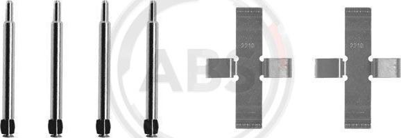 A.B.S. 0903Q - Set accesorii, placute frana aaoparts.ro