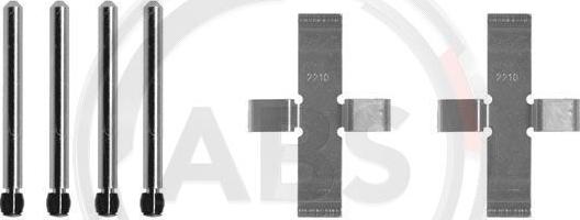 A.B.S. 0902Q - Set accesorii, placute frana aaoparts.ro