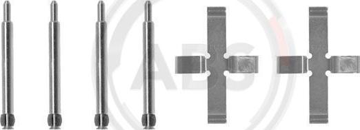 A.B.S. 0980Q - Set accesorii, placute frana aaoparts.ro