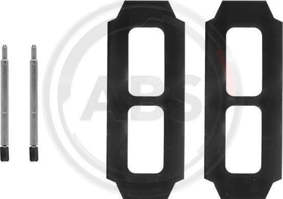 A.B.S. 0987Q - Set accesorii, placute frana aaoparts.ro