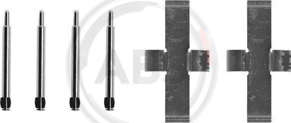 A.B.S. 0924Q - Set accesorii, placute frana aaoparts.ro