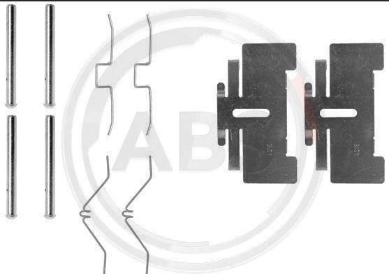 A.B.S. 0974Q - Set accesorii, placute frana aaoparts.ro