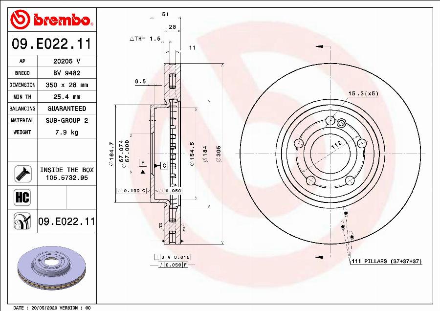 A.B.S. 09.E022.11 - Disc frana aaoparts.ro