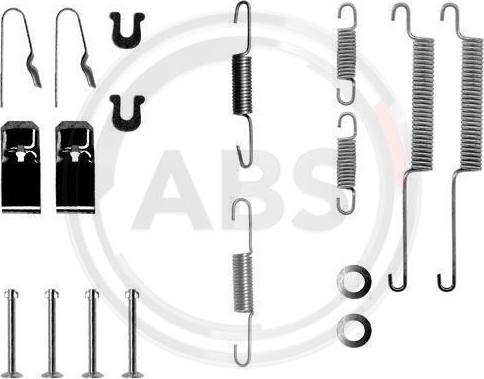A.B.S. 0654Q - Set accesorii, sabot de frana aaoparts.ro