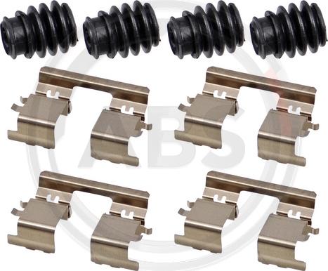 A.B.S. 0144Q - Set accesorii, placute frana aaoparts.ro