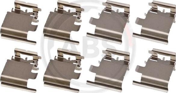 A.B.S. 0142Q - Set accesorii, placute frana aaoparts.ro