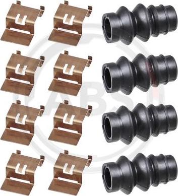 A.B.S. 0110Q - Set accesorii, placute frana aaoparts.ro