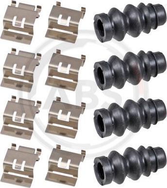 A.B.S. 0124Q - Set accesorii, placute frana aaoparts.ro