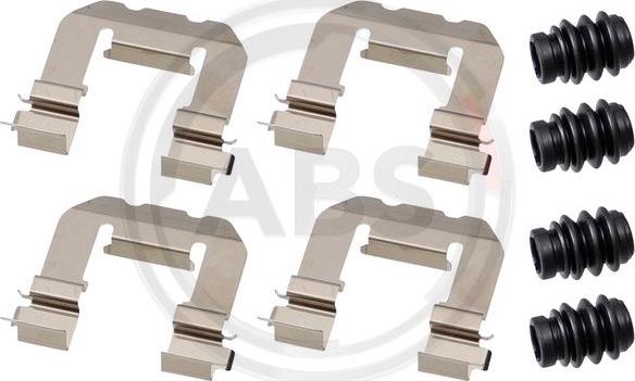 A.B.S. 0127Q - Set accesorii, placute frana aaoparts.ro