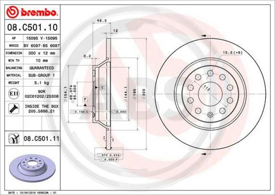 A.B.S. 08.C501.11 - Disc frana aaoparts.ro