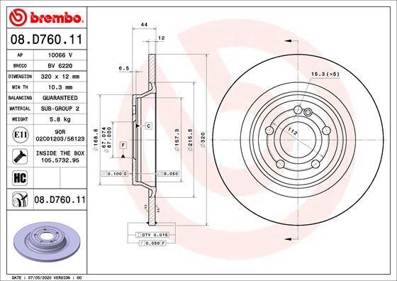 A.B.S. 08.D760.11 - Disc frana aaoparts.ro