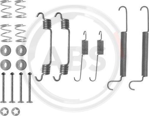 A.B.S. 0766Q - Set accesorii, sabot de frana aaoparts.ro