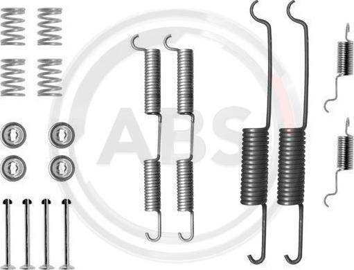 A.B.S. 0727Q - Set accesorii, sabot de frana aaoparts.ro