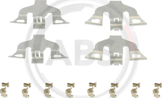 A.B.S. 1993Q - Set accesorii, placute frana aaoparts.ro
