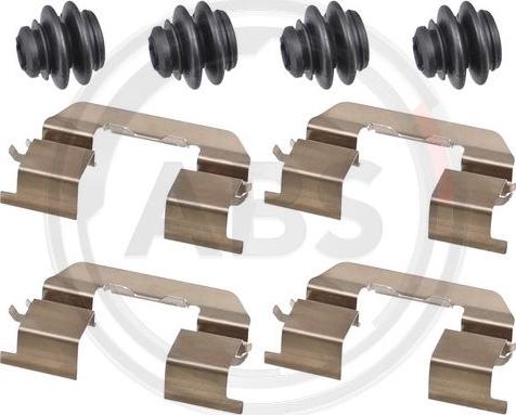 A.B.S. 1906Q - Set accesorii, placute frana aaoparts.ro