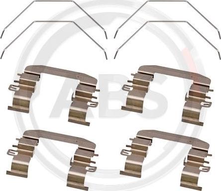 A.B.S. 1916Q - Set accesorii, placute frana aaoparts.ro