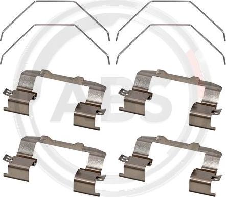 A.B.S. 1921Q - Set accesorii, placute frana aaoparts.ro