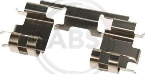 A.B.S. 1670Q - Set accesorii, placute frana aaoparts.ro