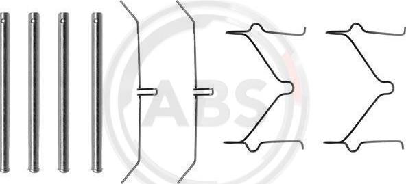 A.B.S. 1050Q - Set accesorii, placute frana aaoparts.ro