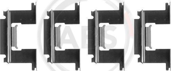 A.B.S. 1064Q - Set accesorii, placute frana aaoparts.ro