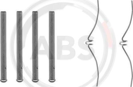 A.B.S. 1061Q - Set accesorii, placute frana aaoparts.ro