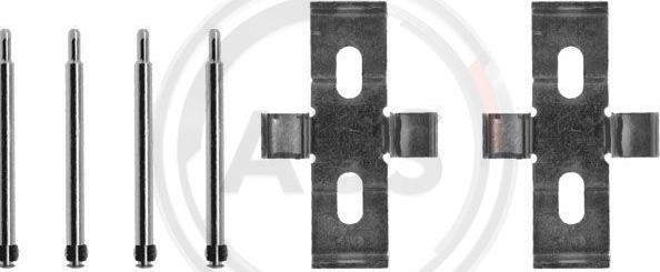 A.B.S. 1009Q - Set accesorii, placute frana aaoparts.ro