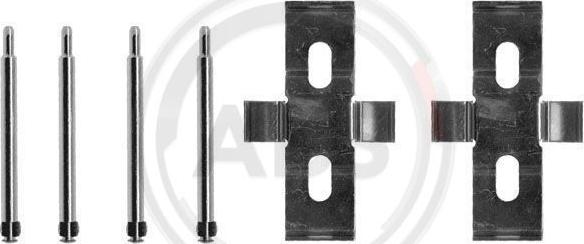 A.B.S. 1007Q - Set accesorii, placute frana aaoparts.ro