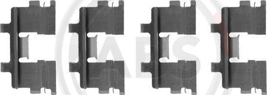 A.B.S. 1015Q - Set accesorii, placute frana aaoparts.ro